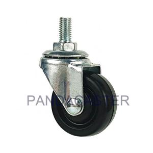 China Height 70mm Light Duty Casters M10 Threaded Stem Casters For Furniture factory