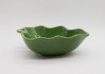 Ceramic Green Cabbage Vegetable Shape Platter Earthenware Material Dinner