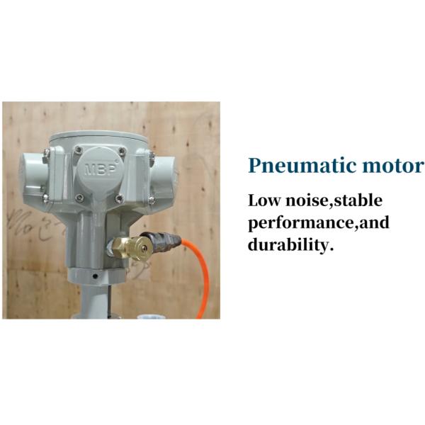 Pneumatic Mixing 304 Stainless Steel Storage Tank with Wheels