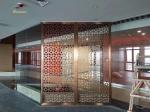 New style SS201 rose gold Hairline Stainless Steel Room Divider Decoration