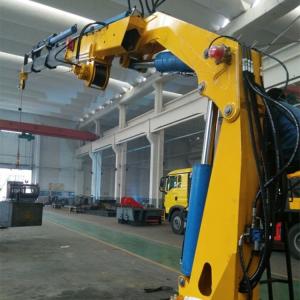 China Hydraulic 6M Folding Boom 2T Offshore Marine Cranes factory