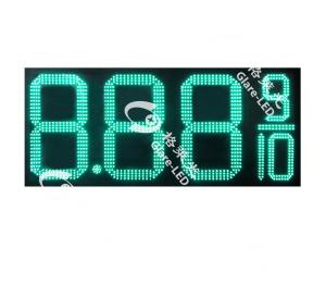 China Blue And White Gas Station Led Price Signs Display Board GSM factory
