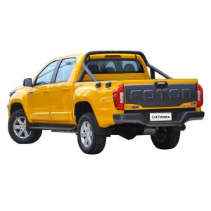 China 4x4 Used Electric Pickup Trucks 5 Seat Yellow With EPS Steering System factory
