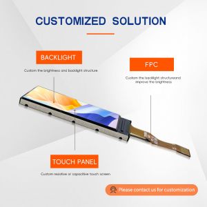 0.96 inch 80*160 IPS brightness 500cd/m² SPI 4 BIT interface bar display screen