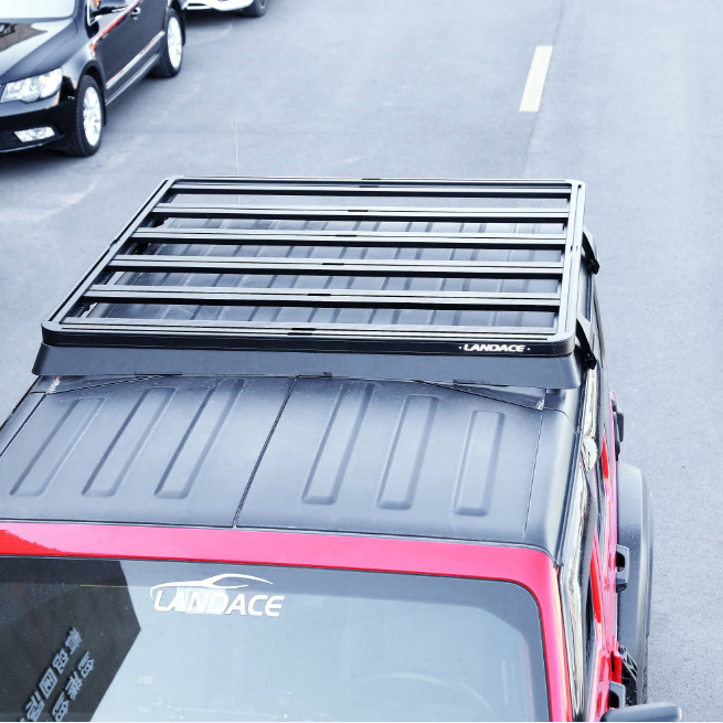 Black Powder Coating Off-Road Roof Rail Luggage Rack for Cars and Universal Cars
