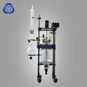 China Organic Jacketed Reactor Glass Distillation Kit PTFE Sealing Short Path factory