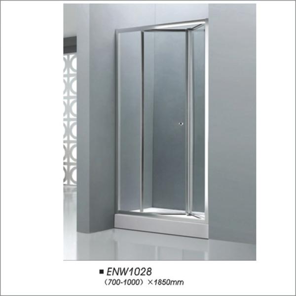 Professional Bathroom Folding Door Shower Screen Tempered Glass Easy Installatio