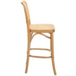 Commercial Furniture Wooden Counter Stool with Natural Frame and NO Folded