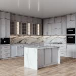 Custom Modern Design Smart House Furniture Lacquer Dining Room Assemble White