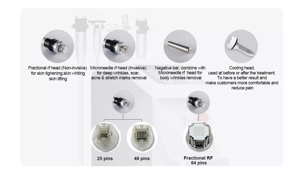 Skin Care Face Lifting RF Microneedling Fractional RF Microneedle Machine