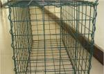 Green Pvc Powder Coated Welded Gabion Baskets Anti Corrosion Seawall Protective