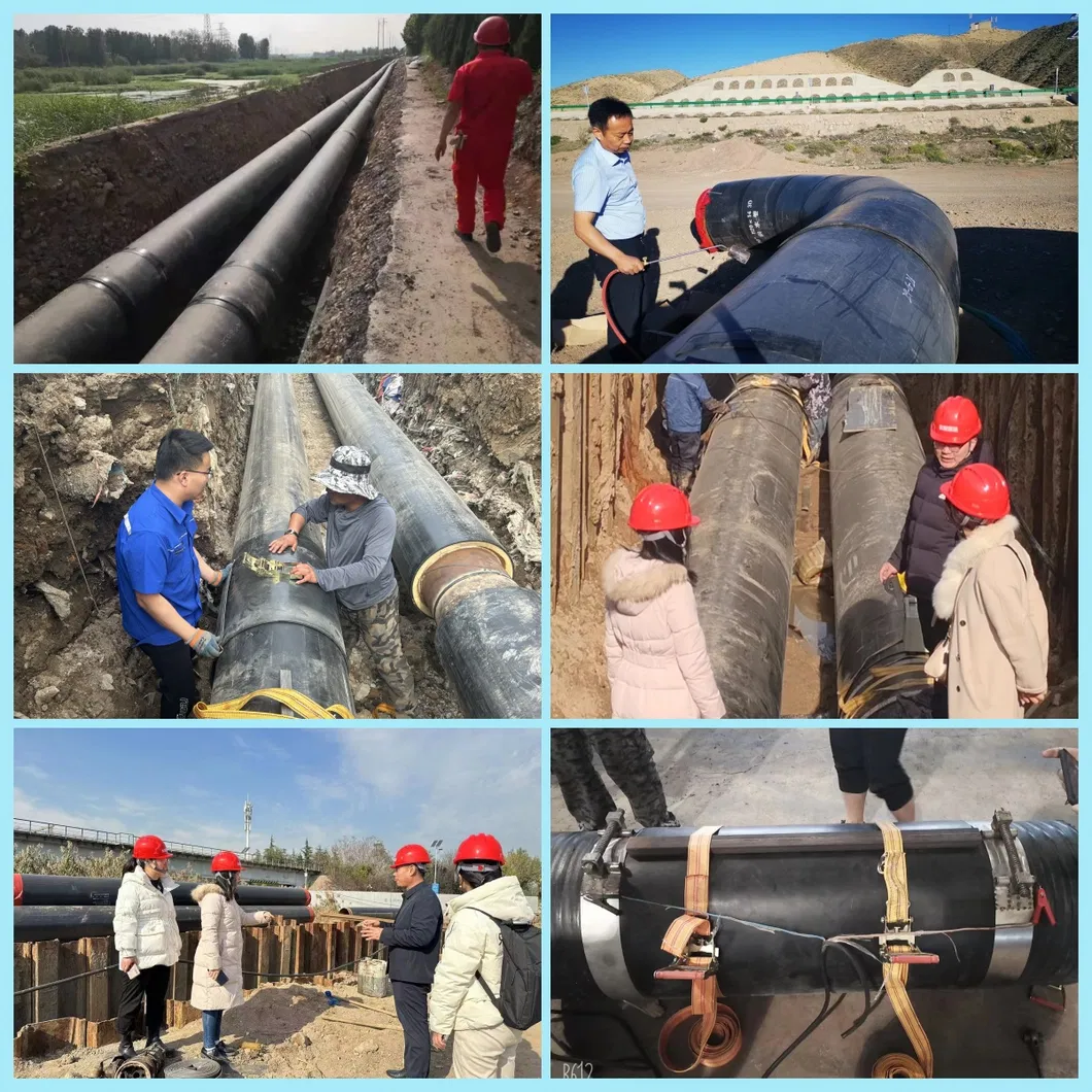 High-Quality HDPE Electrofusion Sleeves Tape Girth Welding for Hollow Wall Spiral Pipe
