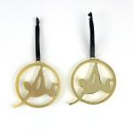 Special Medal Customized Shiny Gold Gymnastics Themed Ornament Personalized
