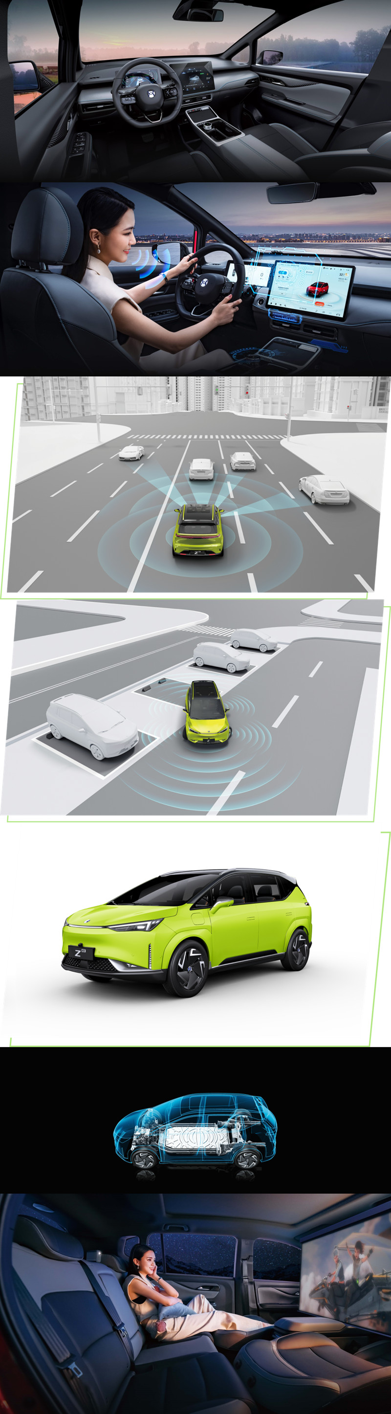 Right Steering HYCAN Z03 2023 2024 Model LED Camera with 5 Seats Electric Leather Dark Multi-function Automatic Sunroof M