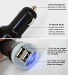1A and 2.1A Dual USB Car charger