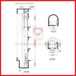 800kg 1.0m/S Machine Roomless Panorama High Speed Elevator Lift