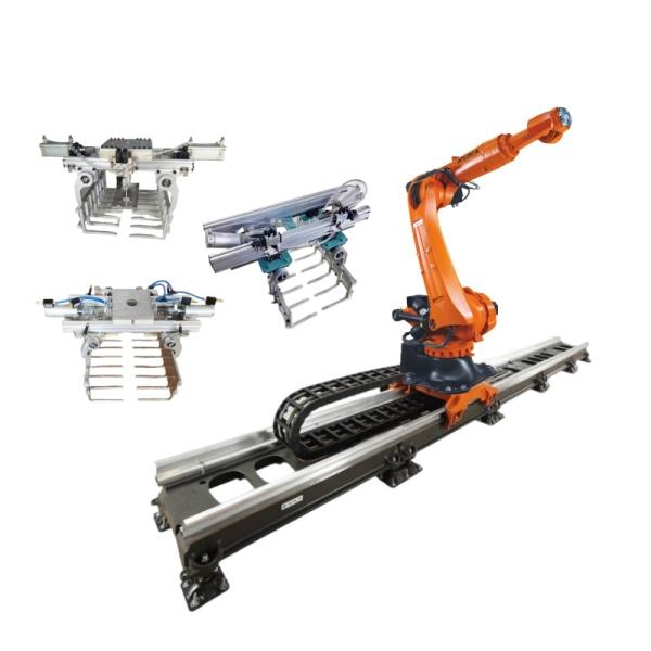 China KUKA Guide Rail KR 120 R3100-2 Reach 3100mm Payload 210kg Heavy Duty 6 Axis Industrial Palletizing Handling Robot Arm factory