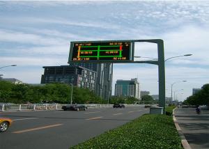 China Digital Outdoor Scrolling Led Electronic Moving Message Sign On Road , CE factory