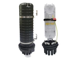 China 96 Cores Dome IP68 1 Oval + 8 Round Fiber Optic Splice Cable Closure Heat Shrinkable Seal factory