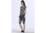 Slim Fit Camo Print Set Womens Military Uniform / Cotton Blend Army Camo