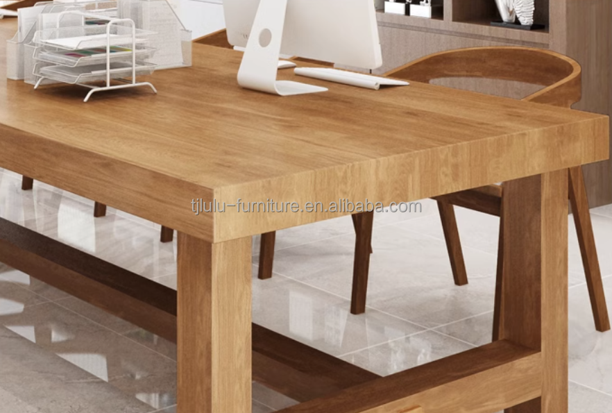 Nordic Luxury Modern Home Restaurant Dining Room Furniture Set Sturdy Pine Cover Material for Home Wooden Dining Table