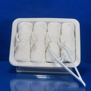 China Organic Cotton Roller Airline Satin Viscose Towel on sale