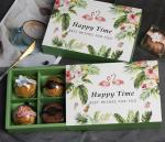 20x14x6cm Biodegradable Food Container Paper Box Mooncake Paper Box With Lid