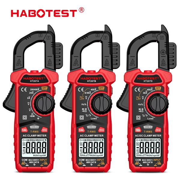 HT207 AC DC Digital Clamp Meter Multimeter Pinza Amperimetrica True RMSTrue RMS
