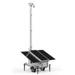 Eco Friendly Surveillance Solar Trailer For Public Facilities Monitoring