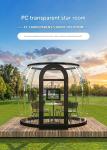 Outdoor sun room scenic PC star room Outdoor camping tent transparent bubble