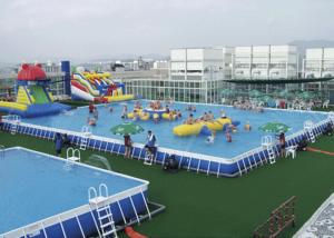 China Rectangle Sandfilter Frame Swimming Pool 366 x 91cm For Park factory