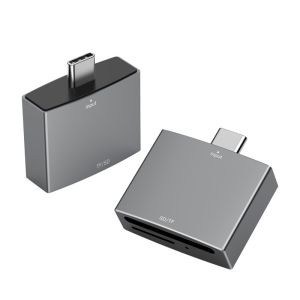 2 In 1 Card Reader Portable USB C UHS-I Memory SD And MicroSD Reader For IPad