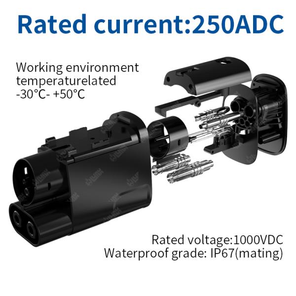 EV Connectors Ev DC Adapter Tesla 200kw Tesla to Ccs 1 Combo 1 Charger Adapter for Tesla Model 3 X Y