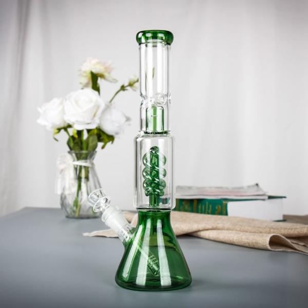 Perc Glass Recycler Bong Detachable Chigiriki Layered Recycler With Matrix