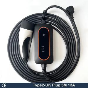 China Portable EV Charger 16A 32A Mobile Electric Vehicle Car Charger Type 1 Type 2 EV Charging Cable Level 2 EV Charger factory