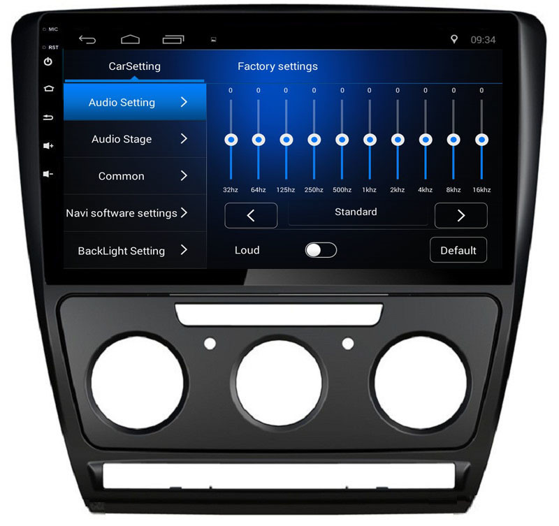 Ouchuangbo car gps head unit stereo android 8.1 for Skoda Octavia 2010-2013 manual support USB SWC wifi AUX radio