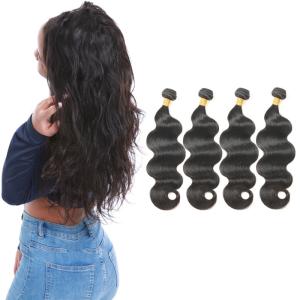 China 8A Unprocessed Healthy Body Wave Weave Hair 16 Inch 4 Bundles No Tangle factory