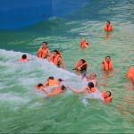 Biggest Outdoor Water Park Wave Pool Construction Strong Power With Stainless