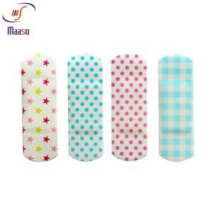 China PE Waterproof Kids Adhesive Cartoon Character Band Aids factory