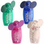 Mini fan transparent cabinet convenient outdoor small fan mini 4-inch battery