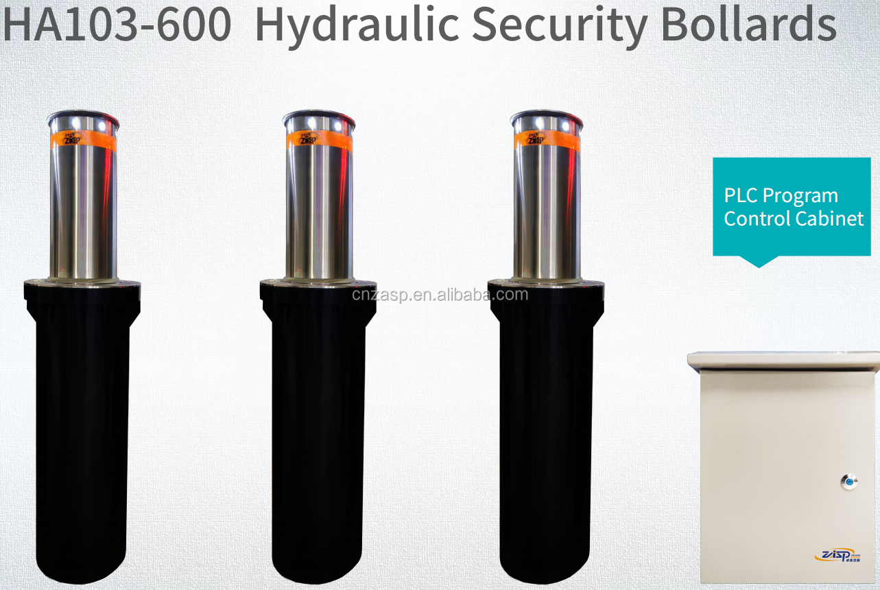 Anti Terrorist Remote Control Retractable Security Post Residential Driveway Bollards