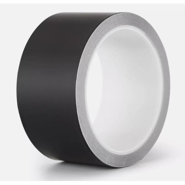 China Black Lacquered Aluminum Foil Adhesive Tape With 3% Elongation For Superior Sealing And Bonding factory