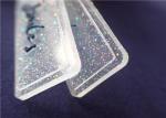 Personalized Fully Transparent PVC Badge With Colorful Powder For Garment