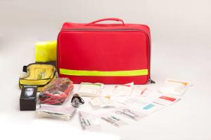 China Key Features First Aid Guide and Molle Compatible Red Tactical Bag for Disaster Relief factory