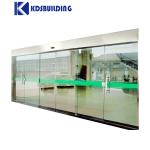 Electric Aluminum Automatic Sliding Door Temper Double Glass Entry Gate