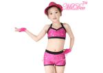 2 Pieces Hip Hop Dance Costumes Sequins Crop Top Short Gyms Cloth For Girls