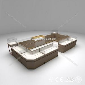 China fashion wall wood showcase designs/jewelry free stand design factory