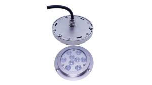 China Surface Mount Underwater Marine LED Lights 12V 27W Stainless Steel IP68 factory
