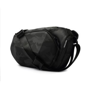 China Waterproof Chest Fashion Fanny Pack Black Anti Theft Crossbody Bag Oxford Sling Bags factory