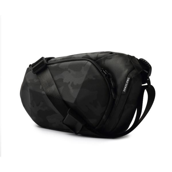 Waterproof Chest Fashion Fanny Pack Black Anti Theft Crossbody Bag Oxford Sling